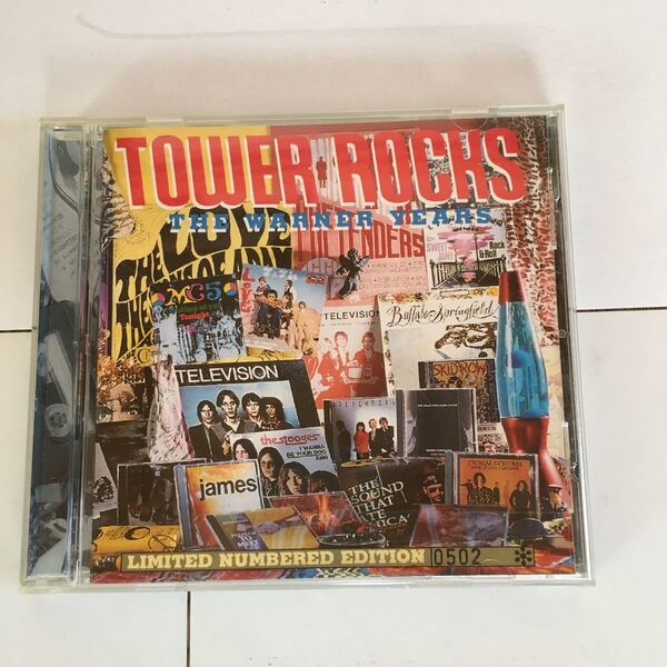 ナンバー入り限定盤 TOWER ROCKS THE WARNER YEARS MC5 Alice Cooper Television Pretenders Ministry Velvet Underground Primal Scream
