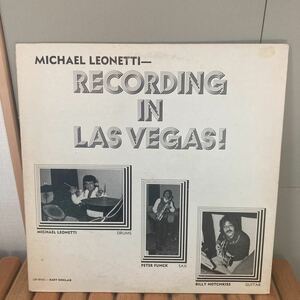 レア、MICHAEL LEONETTI 、recording in lar vegas、LP、ボーカルジャズ、VOCAL JAZZ、オルガンバー、サバービア、rare