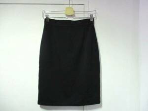  Jean two Versace VERSACE slit go in skirt black 42