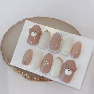 ネイルチップ くまさんネイル くまネイル