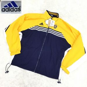 ☆未使用タグ付き美品 adidas アディダス S.F.F スウェーデン代表 スポーツウェア ジャンパー ジャージ フットボール サッカー メンズ L