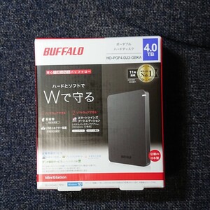 新品 BUFFALO 外付けHDD 4TB ポータブルハードディスク バッファロー