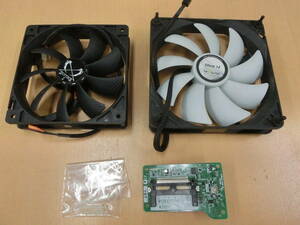  used ( junk ) CPU cooler,air conditioner / quiet sound fan 2 piece set [2110-479] * free shipping ( Hokkaido * Okinawa * remote island excepting )*S