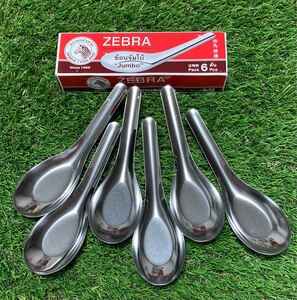 【6本入/1箱】ZEBRA ゼブラ ステンレススプーン Jumbo ジャンボ (送料無料)