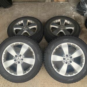 255/55R18 ベンツ　ML W164 純正ホイール　18×8J ET60 5×112 スタッドレス　2011年製　A1644010302