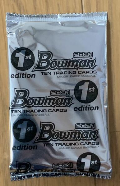 未開封 新品 bowman 1st edition 2021 1pack MLB ベースボールカード baseball カード プロ野球