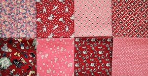 USAコットン ミニ カットクロス 8枚 セット 30's 復刻 サイズ 25cmx25cm 前後 u8-13