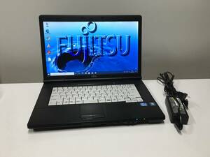 A18605)大容量 FUJITSU LIFEBOOK A561/D ノートPC 搭載Intel Core i5-2540M 2.60GHz/8GB/500GB/DVDRW/無線/Office/Win10 Pro 64Bit