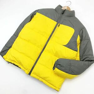 ナイキ NIKE 90s ビンテージ ACG 希少 ダウンジャケット グレー イエロー リバーシブル Lサイズ 厚手 肉厚仕様 比較的キレイな一枚■AF124