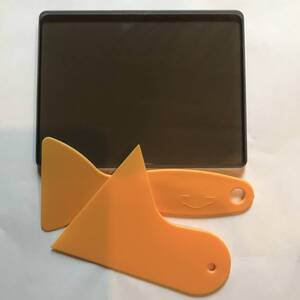 お勧め! 茶色 ガラス板 ジラコヘラ(セット) 革床面磨きガラス板 レザークラフト工具 道具