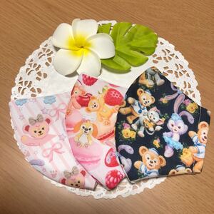 ダッフィーシェリーメイ立体インナー3枚セット