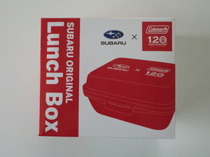 ★SUBARU(スバル)ｘColeman「スバルSUBARU 120th オリジナル ランチボックス【赤】」非売品・未使用品