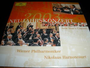 アーノンクール ニューイヤー 2003 シュトラウス2世 ブラームス ハンガリー舞曲 ウェーバー ワルツ ウィーン オリジナル 紙ジャケ 美品