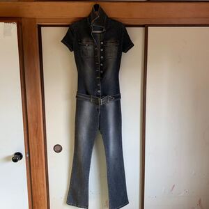 つなぎ オシャレつなぎ バイカー女子 現場女子 デニムつなぎ 今だけ値引き価格