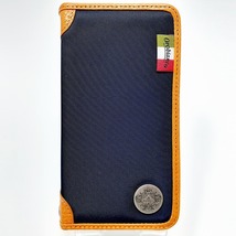 送料無料 オロビアンコ ブックケース アイフォン XR / ネイビー 新品 未開封 Orobianco Book case for iPhone XR / Navy　ストラップ_画像1