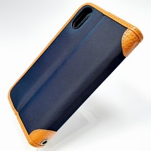 送料無料 オロビアンコ ブックケース アイフォン XR / ネイビー 新品 未開封 Orobianco Book case for iPhone XR / Navy　ストラップ_画像4