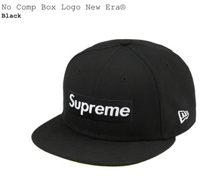 【新品】Supreme No Comp Box Logo New Era COLOR/STYLE：Black SIZE：7-5/8 XLarge