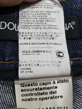 ※DOLCE＆GABBANA ドルチェ＆ガッバーナ 16CLASSIC G3PQCP ロゴメタルプレート デニムパンツ イタリア製 インディゴ 44 　　 BJBA.AJ_画像9