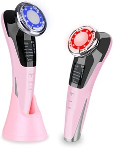 美顔器 温冷ケア イオン振動 ems 目元 小顔 LED光 1台8役 温冷美顔