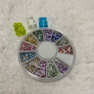 ネイルパーツセット ストーン クマ