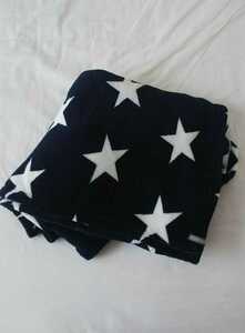 EIGHTMOOD star pattern soft .... blanket large size large star Star navy white warm America america interior 