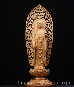 地蔵菩薩 貴重供養仏 極上質 稀少珍品 仏像 木彫 精密細工 地蔵菩薩像 ッゲ 金箔