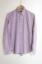 MIHARA YASUHIRO ミハラヤスヒロ BD CHECK SHIRT 長袖 ボタンダウン ギンガム チェック シャツ 紫白 サイズ44 831L_画像1