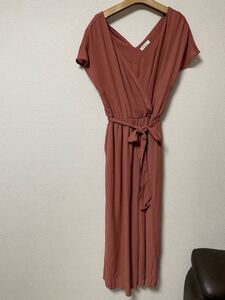 オールインワン ワイドパンツ ロング
