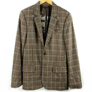 #JUICY COUTURE Juicy Couture / sun *f rail / men's / wool check tailored jacket size 40 / beige Brown 