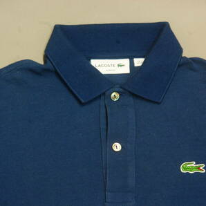 ％％％カッコイイ LACOSTE スリムFIT紺％％％の画像4