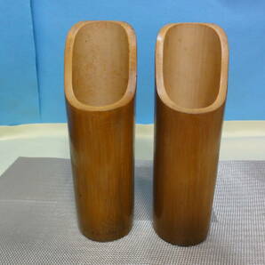 M-441　竹製品　箸立　２個+追加２個=計４個セット　中古品