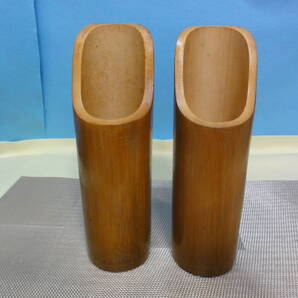 M-441 竹製品 箸立 2個+追加2個=計4個セット 中古品