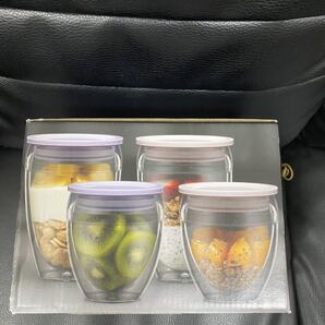 新品BODUM ボダム PAVINA TO GO パヴィーナ トゥゴー ダブルウォール タンブラー 4個セット