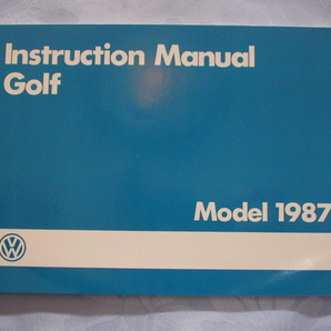 ★【Golf2】1987年 ヤナセ Golf2/ゴルフⅡ Ci/Cli/GTI/CD/CLDターボ オーナーズマニュアル取り扱い説明書 送料無料