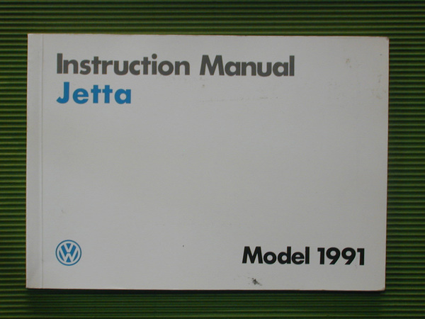 ★【Jetta2】1991年 Jetta2/ジェッタ2 GLi/GLTD オーナーズマニュアル取り扱い説明書 送料無料