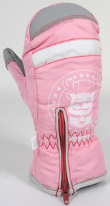 新品　NORTH PEAK(ノースピーク）キッズ・トドラーガールズミトングローブ　女の子用ミトングローブ　サイズ　KXS　カラー　ピンク