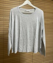 【激安1点のみ 国内正規品】ZARA ザラ 長袖 ニット M グレー系 USED_画像1