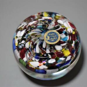 crystal Paper weight クリスタル 硝子の文鎮 ペーパーウェイト ガラス murano ITALY 紙抑え 工芸の画像5