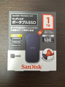 新品 SanDisk SDSSDE30-1T00-J25 ポータブルSSD USB3.2 Gen2 サンディスク SSD 1TB
