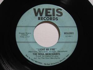 【7”】 THE SOUL MERCHANTS / LIGHT MY FIRE US盤 ソウル・マーチャンツ DOORS カバー