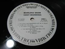 【LP】 MARLENA SHAW / ●白プロモ● SWEET BEGINNINGS US盤 プロモシート付 マリーナ・ショウ 水の華_画像8