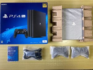 【美品】 PS4 Pro PlayStation 4 Pro CUH-7200B B01 ジェットブラック 動作良好 完動品
