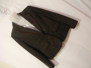 ssyy2001 one after another NICE CLAUP jacket dark gray series # check pattern # 2. button total reverse side size 1 S