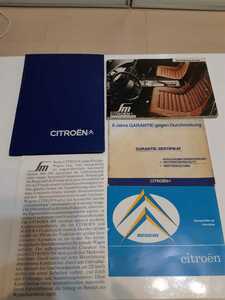  Citroen SM original owner's manual instructions written guarantee rare rare Citroen sm Maserati service book 