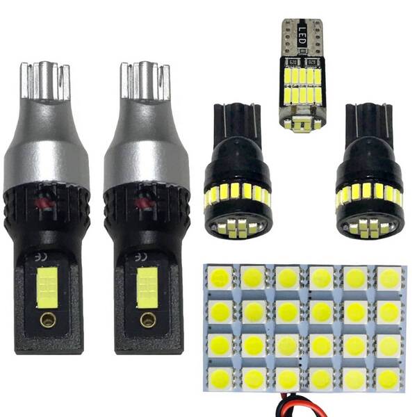 ルームランプ NBOX Honda SENSING JF3/4 ホンダ 基盤 ウエッジ球 バックランプ ナンバー灯 ホワイト 純正球交換用LEDライト 6個セット