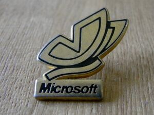  old pin badge : Microsoft Logo Windows pin z#O