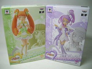 YH ドキドキ！プリキュア DXFフィギュア 2個セット 【キュアロゼッタ / キュアソード】【未開封】