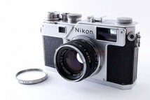 美品 Nikon ニコン S3 レンジファインダーカメラ レンズ NIKKOR-H 1:2 f=5cm シャッター確認済み 861942_画像1
