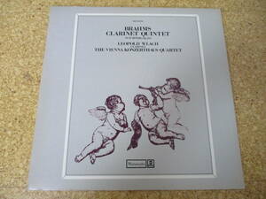 ◎Leopold Wlach, Vienna Konzerthaus Quartet レオポルド・ウラッハ★Brahms : Clarinet Quintet In B Minor, Op.115/日本ＬＰ盤☆