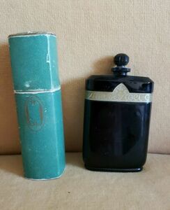 VTG CARON La Nuit De Noel ブラック クリスタル 香水 ボトル Les Pois Sentuer Chez Moi Baccarat